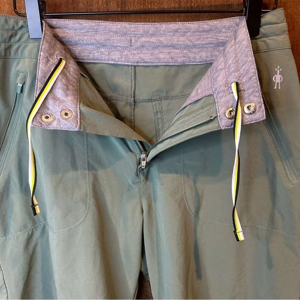 Smartwool Women's Merino Sport 8 Inch Shorts in Sage Green - Picture 4 of 5